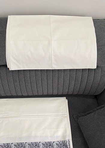 Nakışlı Beyaz Nevresim Takımı elart - Görsel 3