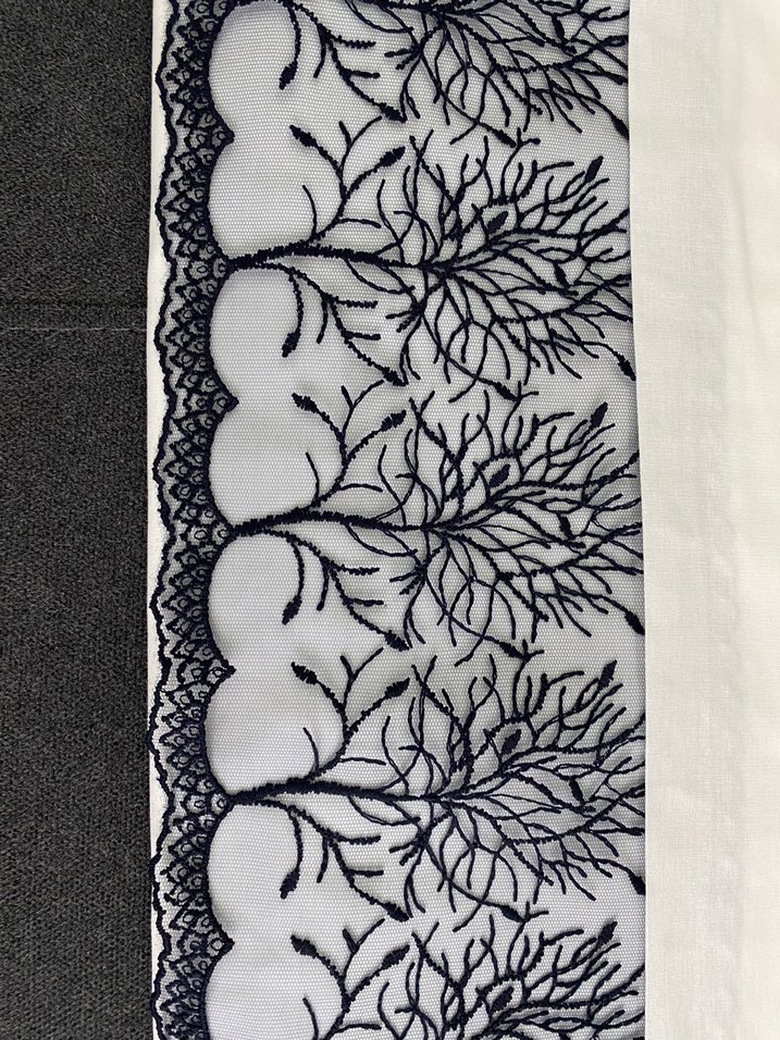 Nakışlı Beyaz Nevresim Takımı elart - Görsel 4