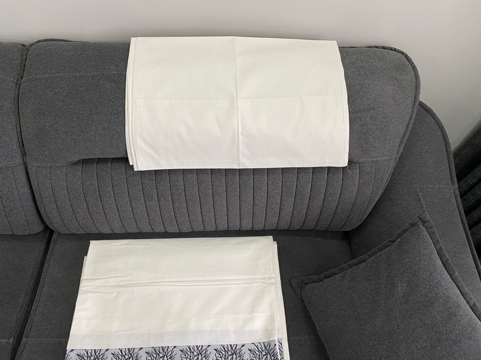 Nakışlı Beyaz Nevresim Takımı elart - Görsel 3