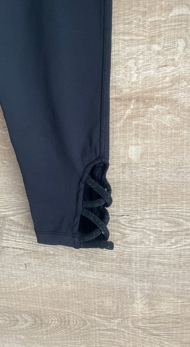 Siyah Bohem Spor Kadın Tayt - Görsel 2