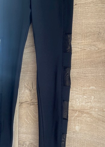 Siyah Kadın Spor Slim Fit Midi Tayt - Görsel 2