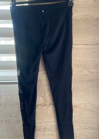 Siyah Kadın Spor Slim Fit Midi Tayt - Görsel 3