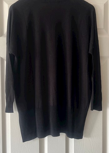 Siyah V Yaka Kadın Triko - Görsel 3