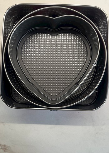 Cinmax 3 Parça Kırmızı Yapışmaz Kek Kalıbı - Görsel 8