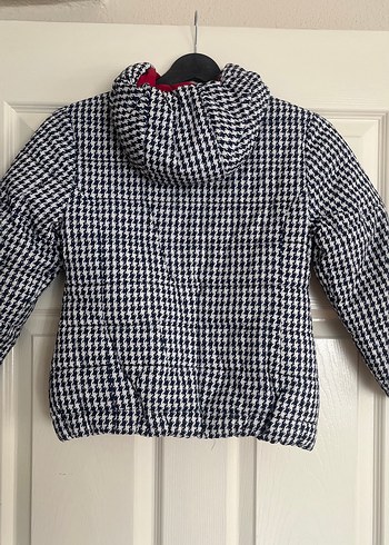 Kız Çocuk Kırmızı Kapüşonlu Fermuarlı Mont - Görsel 6