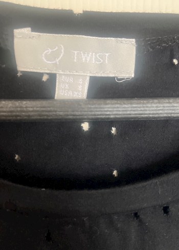 Kolsuz İşlemeli Boncuklu Siyah Bluz - Görsel 2