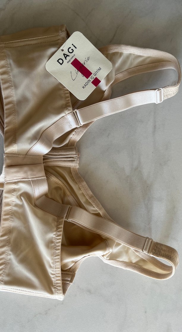 Bej Parlak Midi Sütyen - Görsel 2