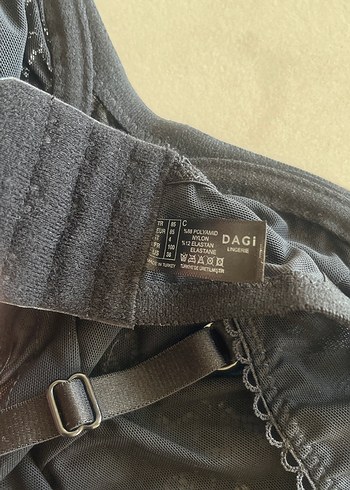 Dagi Nakışlı Siyah Gotik Sütyen - Görsel 4