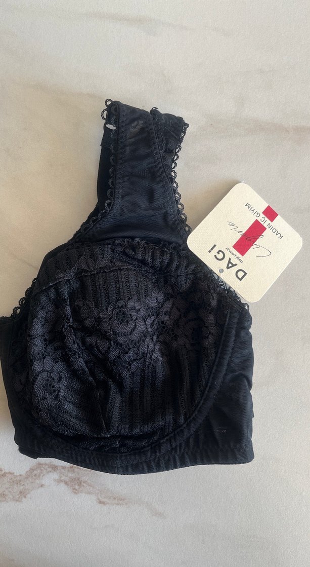 Dagi Nakışlı Siyah Gotik Sütyen - Görsel 5