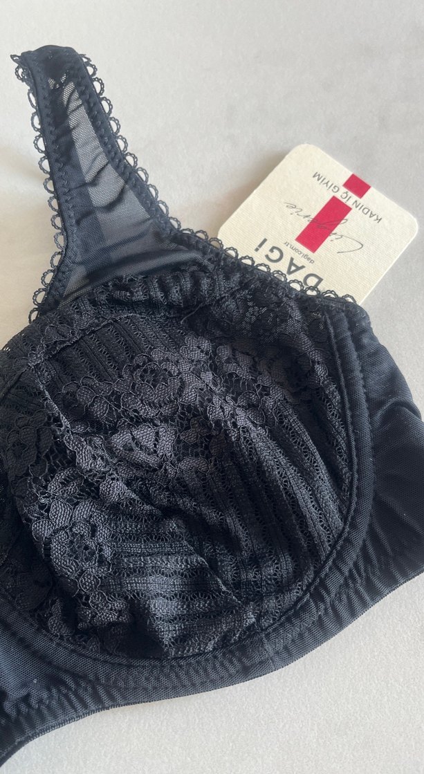 Dagi Nakışlı Siyah Gotik Sütyen - Görsel 2