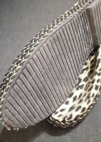 Kahverengi Leopar Desenli Kadın Platform Espadril - Görsel 5