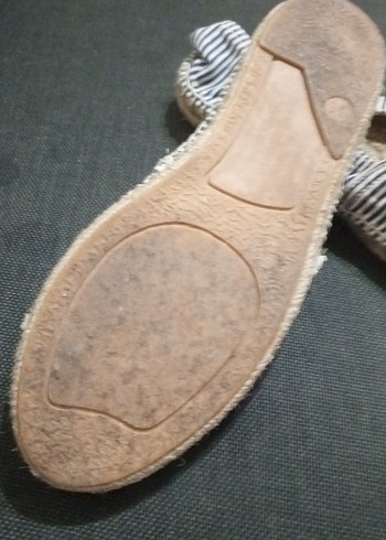 Mavi Çizgili Kadın Dolgu Topuk Espadril - Görsel 3