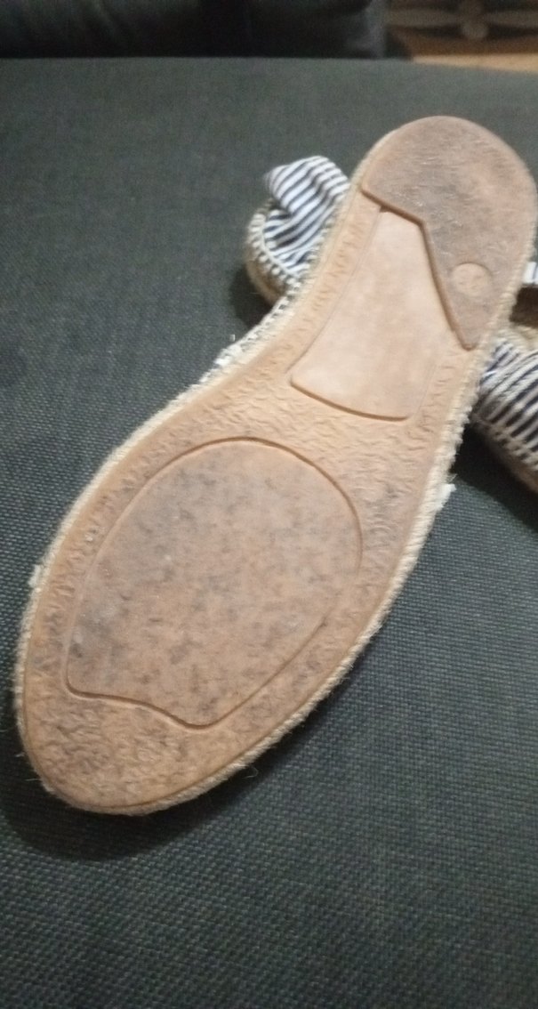 Mavi Çizgili Kadın Dolgu Topuk Espadril - Görsel 3