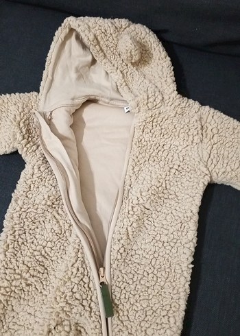 Gri Peluş Bebek Tulumu - Görsel 3