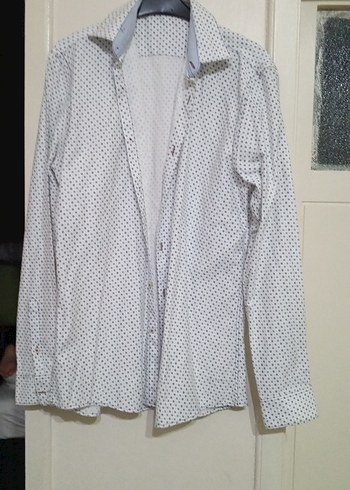 Erkek Gri Pamuklu Uzun Kollu Gömlek - Görsel 2