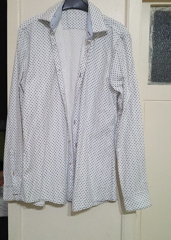 Erkek Gri Pamuklu Uzun Kollu Gömlek - Görsel 3