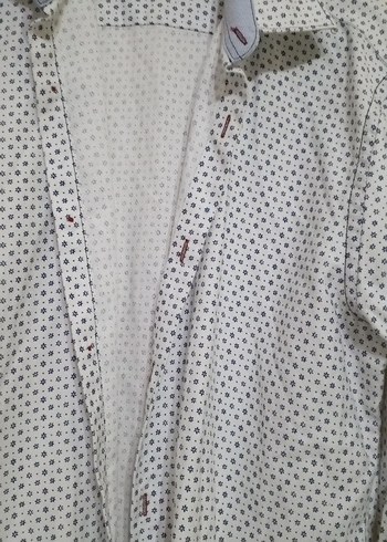 Erkek Gri Pamuklu Uzun Kollu Gömlek - Görsel 5