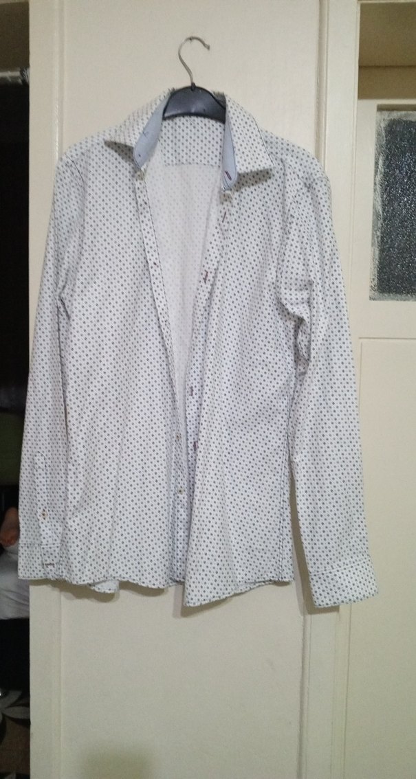 Erkek Gri Pamuklu Uzun Kollu Gömlek - Görsel 2