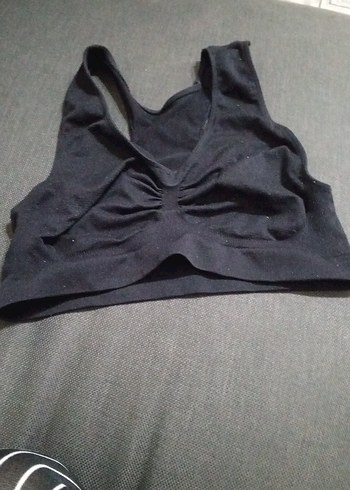 Siyah Spor Sütyeni Midi Boy