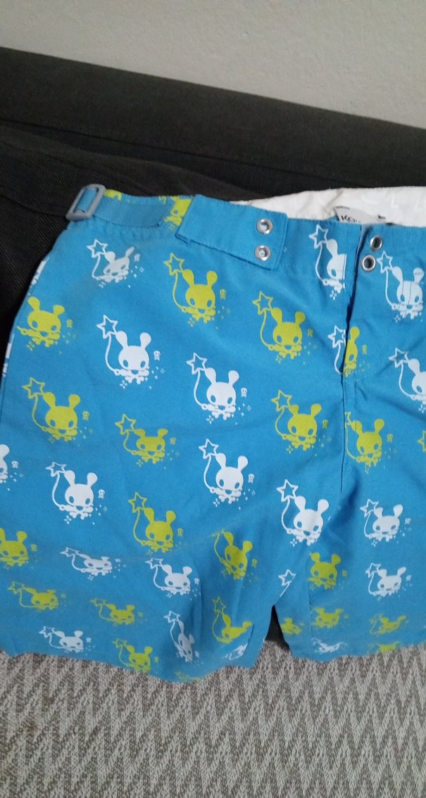 Renkli Baskılı Düğmeli Erkek Mayo - Görsel 3