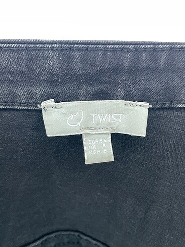 36 Beden siyah Renk Twist Kısa Elbise %70 İndirimli.