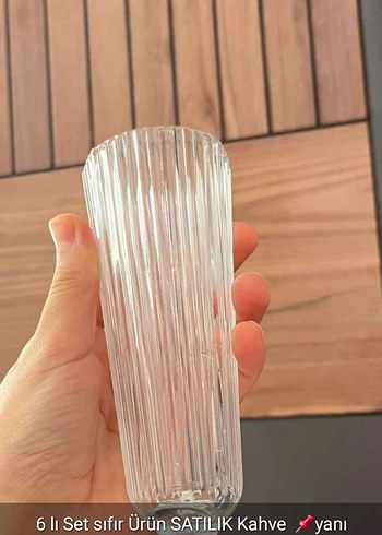 6'lı Şeffaf Kahve Bardağı Seti
