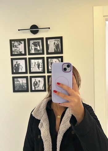 Siyah Kürklü Kadın Midi Kaban - Görsel 2