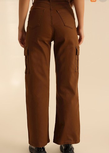 Addax Kahverengi Kemerli Street Wear Kot Pantolon