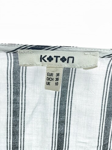 38 Beden beyaz Renk Koton Bluz %70 İndirimli.