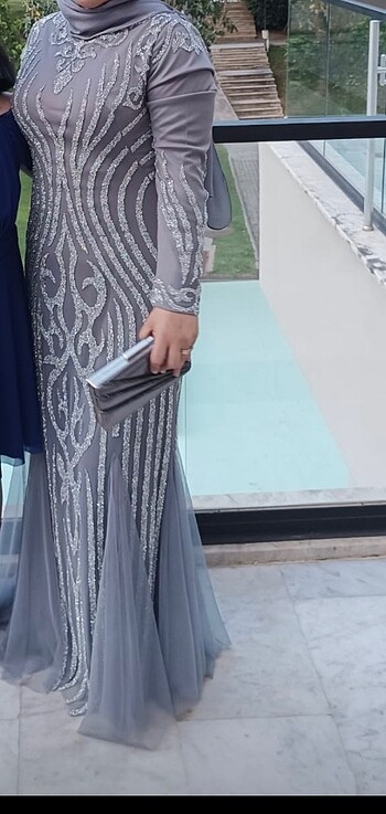 Taşlı balık abiye