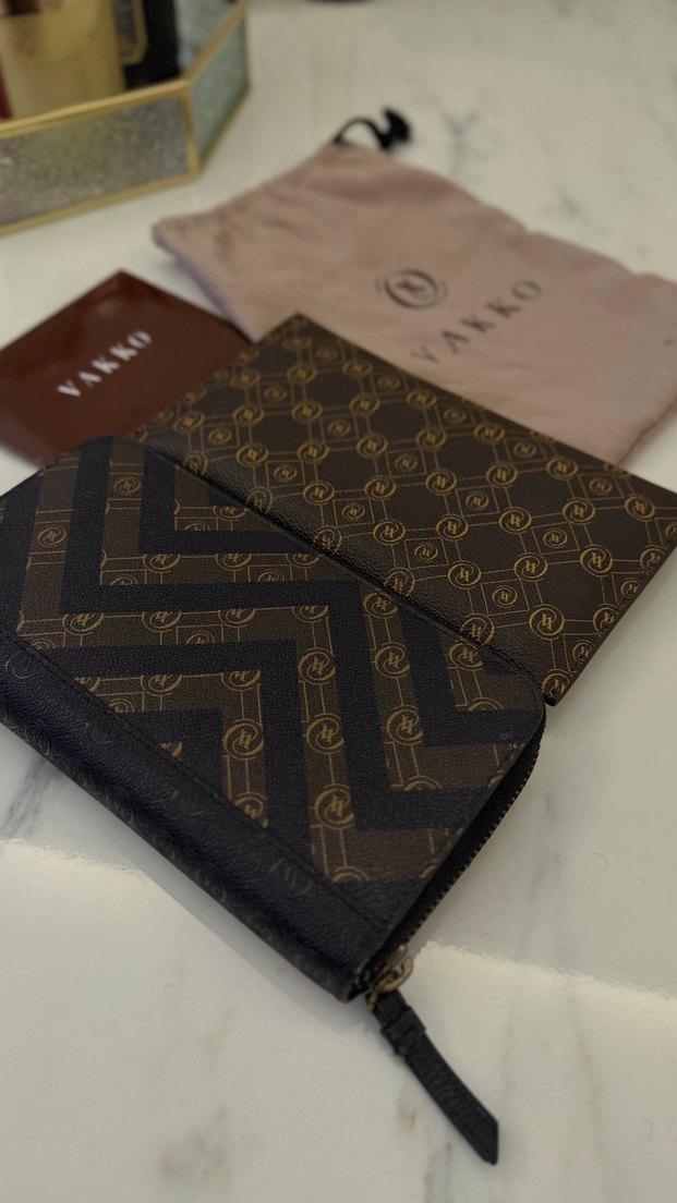 Vakko Kahverengi Deri Kadın Cüzdan - Görsel 5