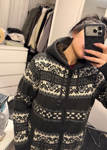 Örgü Kadın Kışlık Mont - Görsel 7