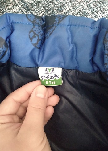 Erkek Çocuk Mavi Baskılı Fermuarlı Yelek - Görsel 3