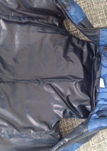 Erkek Çocuk Mavi Baskılı Fermuarlı Yelek - Görsel 4