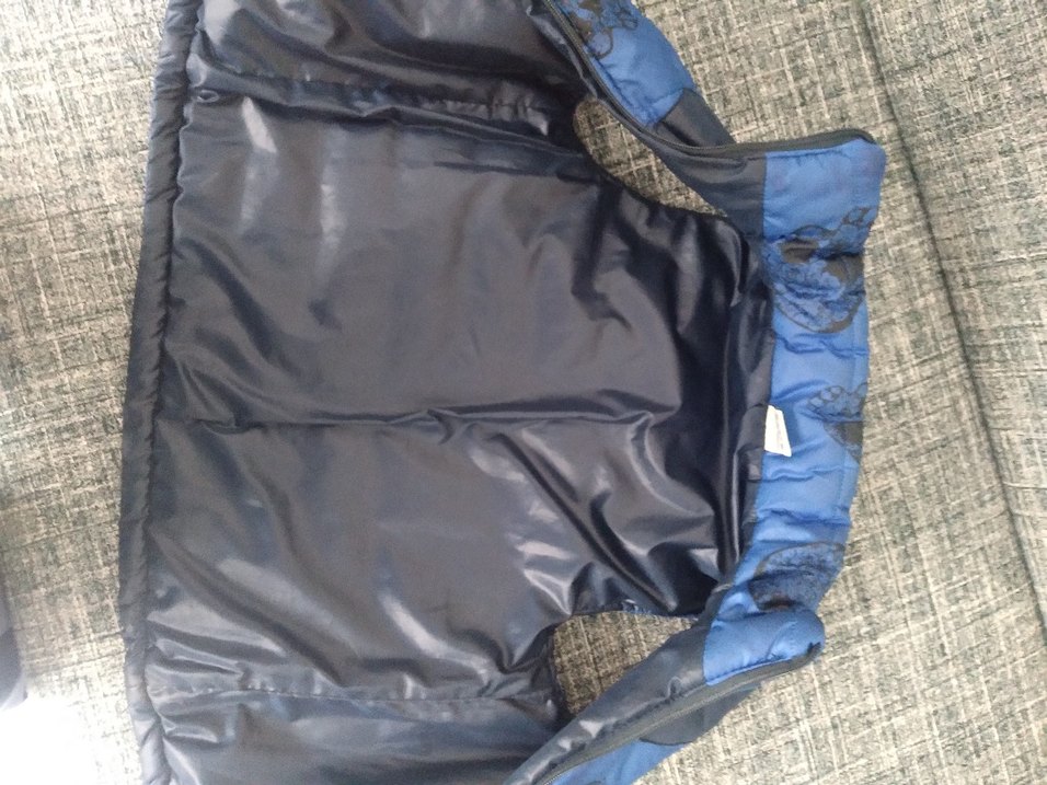 Erkek Çocuk Mavi Baskılı Fermuarlı Yelek - Görsel 4