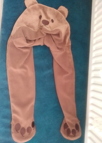 Kahverengi Ayı Desenli Çocuk Beresi - Görsel 4