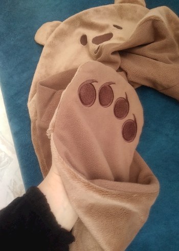 Kahverengi Ayı Desenli Çocuk Beresi - Görsel 2