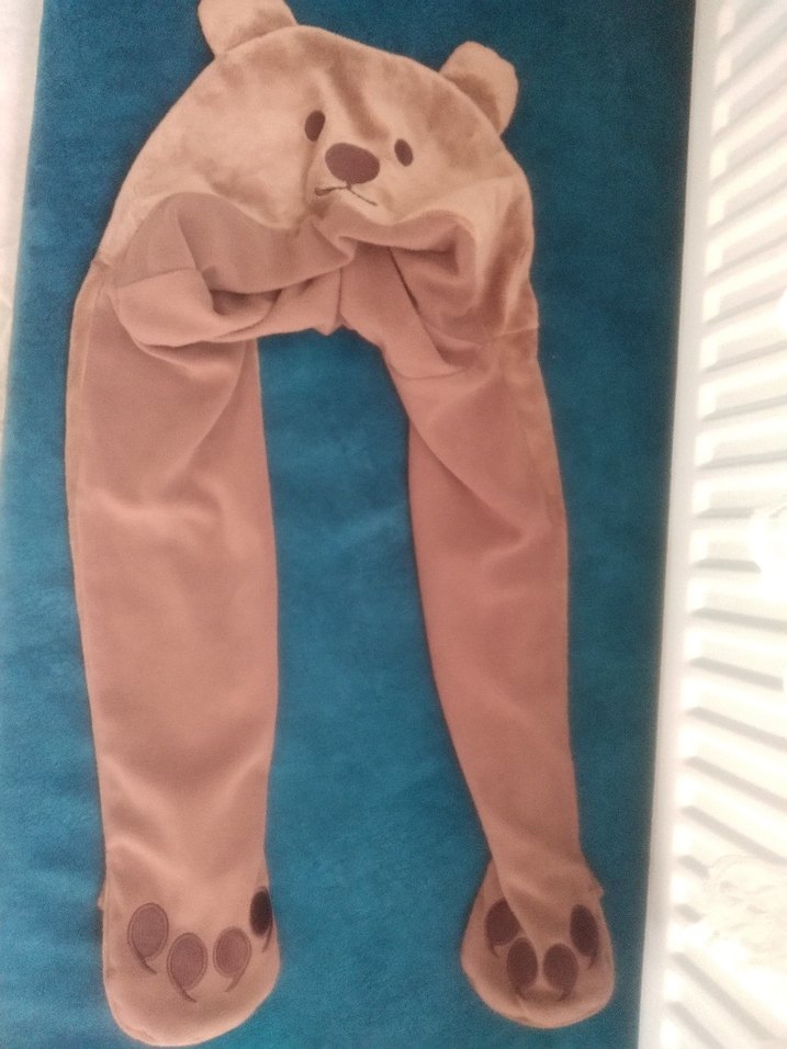 Kahverengi Ayı Desenli Çocuk Beresi - Görsel 4