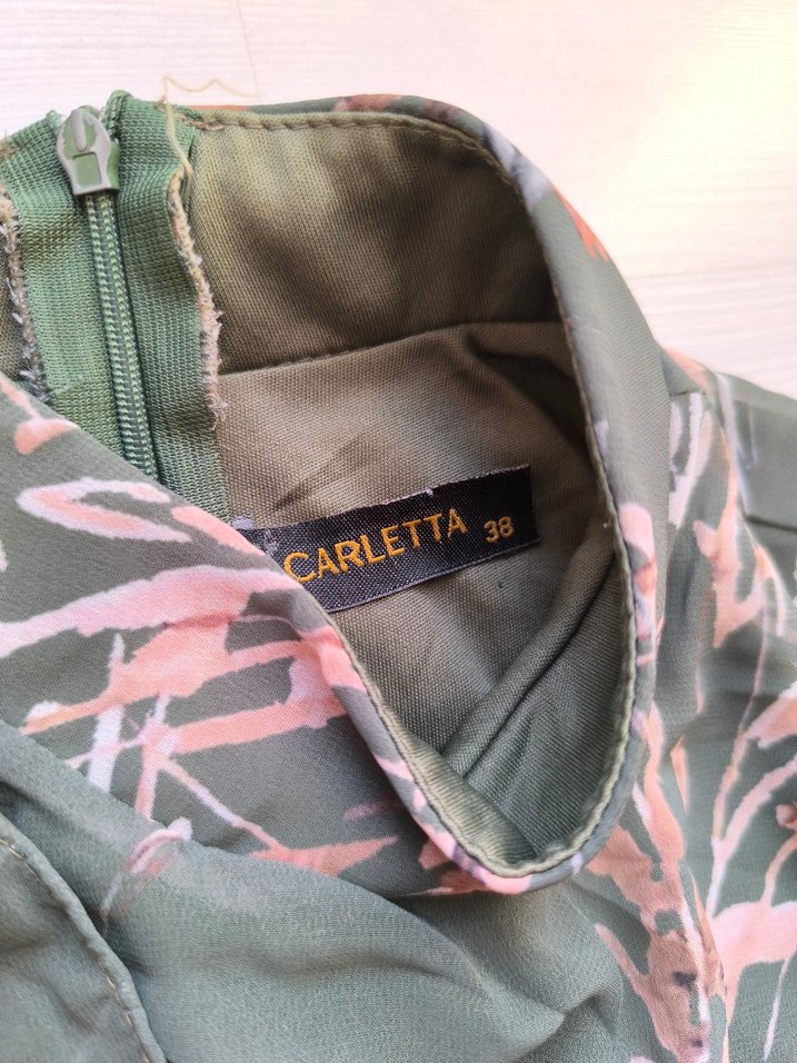 Kadın Haki Desenli tüllü elbise - Görsel 2