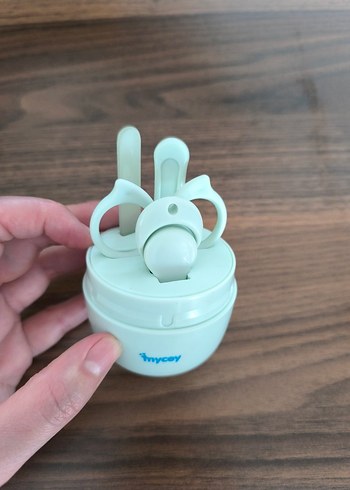 Turkuaz Baykuş Tasarımlı Çocuk manikür seti - Görsel 2