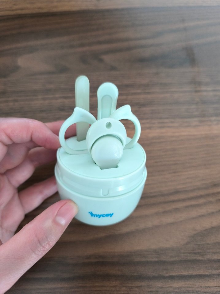 Turkuaz Baykuş Tasarımlı Çocuk manikür seti - Görsel 2