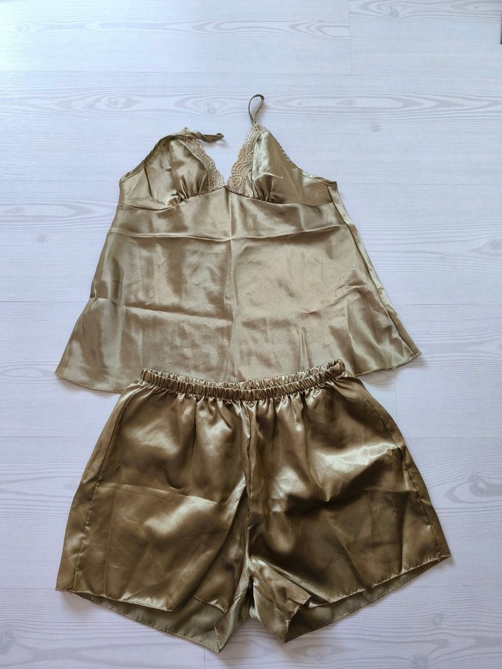 Gri Batik Desenli V Yaka Bohem Bluz - Görsel 5