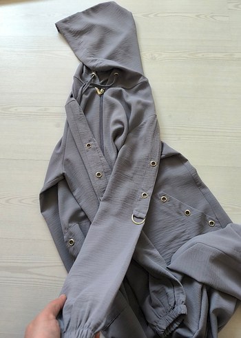 moda selvim gri pardesü - Görsel 2