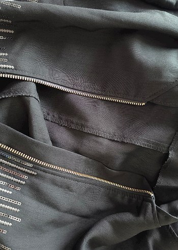 Alvina siyah pardesü kapşonlu - Görsel 2