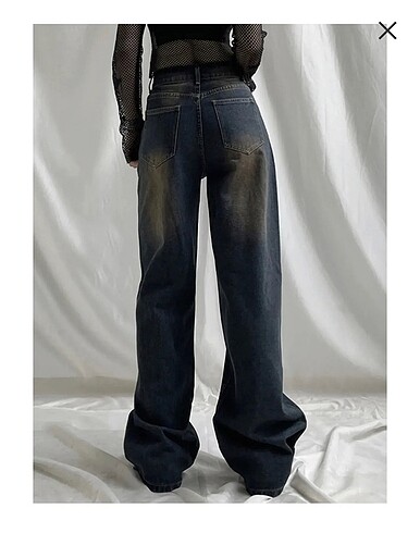 m Beden KAHVE LACİ. RETRO BAGGY DENİM PANTOLON