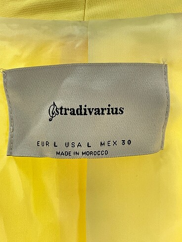 l Beden sarı Renk Stradivarius Blazer %70 İndirimli.