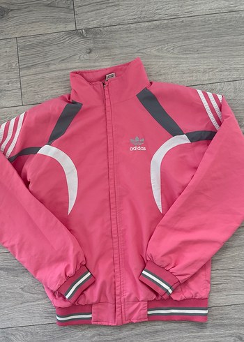 Fermuarlı Pembe Adidas Kadın Ceket