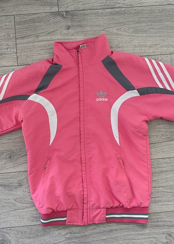 s Beden Fermuarlı Pembe Adidas Kadın Ceket