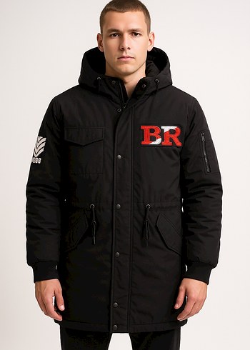 Koyu Kırmızı Biker Rozet ER Desenli - Görsel 2