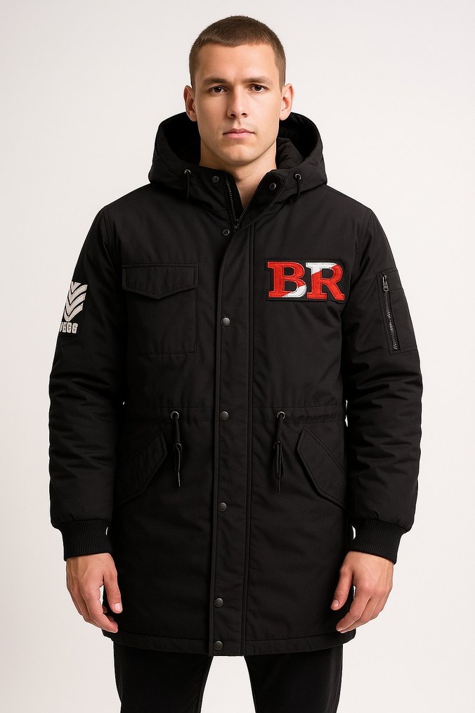 Koyu Kırmızı Biker Rozet ER Desenli - Görsel 2